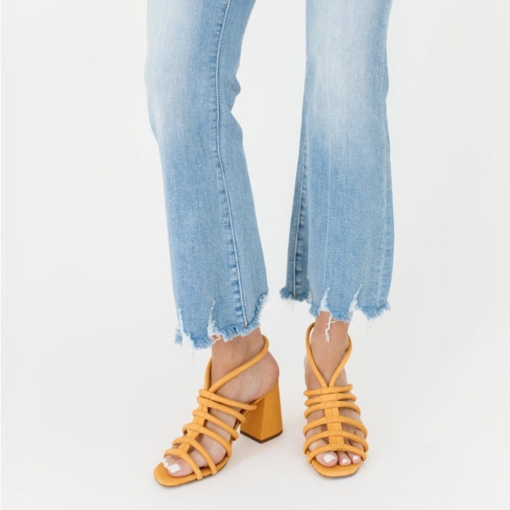 NIB Free People Colette Cinched Orange Sandals, size EU 39.5 or US 8.5 - Picture 4 of 10